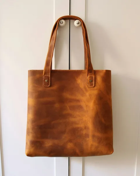 Túi da trong ý tưởng cửa hàng thời trang Nâu Atelier